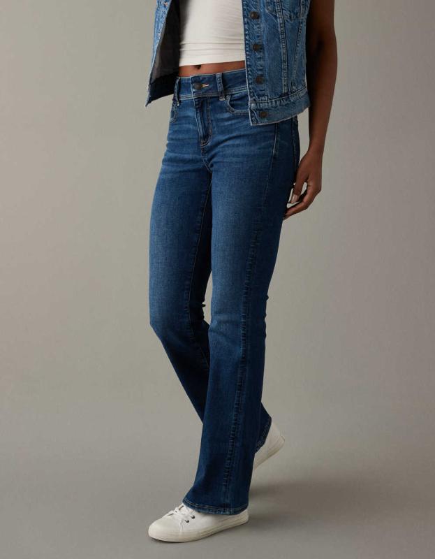 AE Next Level Low-Rise Kick Bootcut Jean - Dark Clouds, 6 