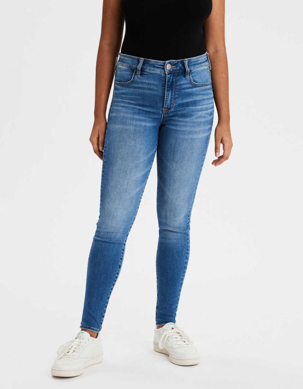 AE Ne(x)t Level High Waisted Jegging - Fresh Bright, 18 