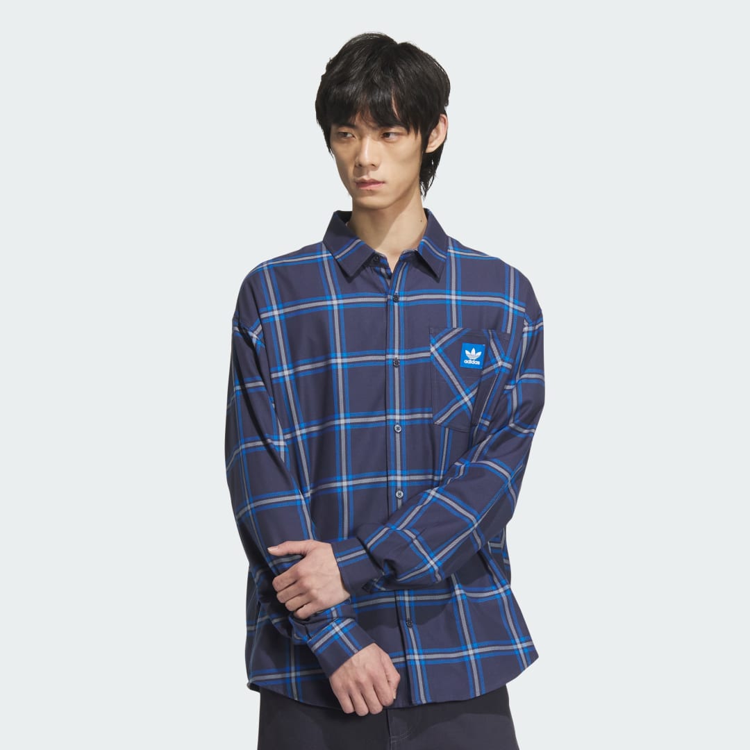 adidas City Skate Shirt Lifestyle A/2XS Men Trace Blue / Blue Bird