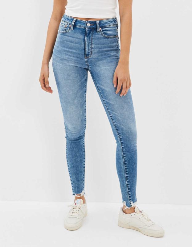 AE Next Level Super High-Waisted Jegging - Soft Blue, 0 