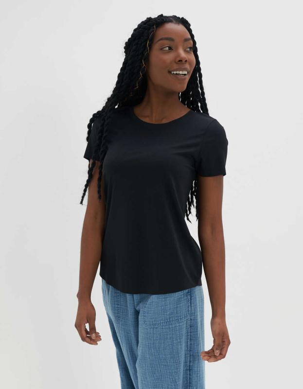 OFFLINE By Aerie Move-It Rib T-Shirt - True Black, XXS 