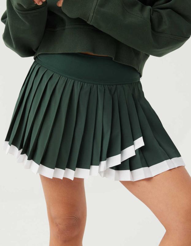 OFFLINE By Aerie Tiebreaker Pleated Skort - Sycamore, L 