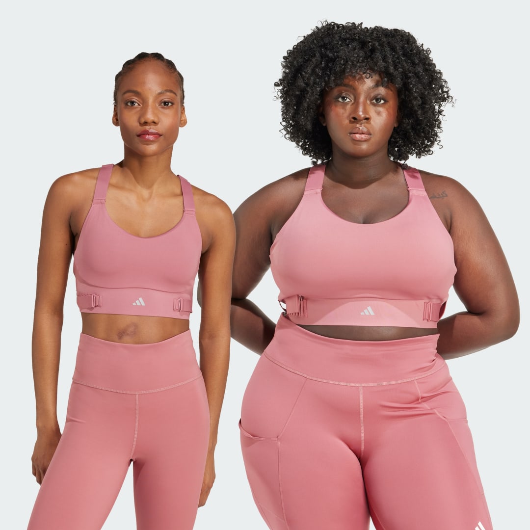 adidas FastImpact Luxe Run High-Support Bra Training AL A-B Women Preloved Crimson