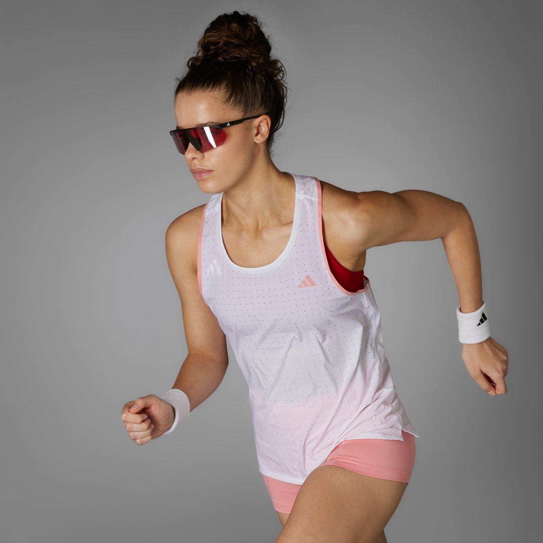 adidas Adizero Running Tank Top Running A/M Women White