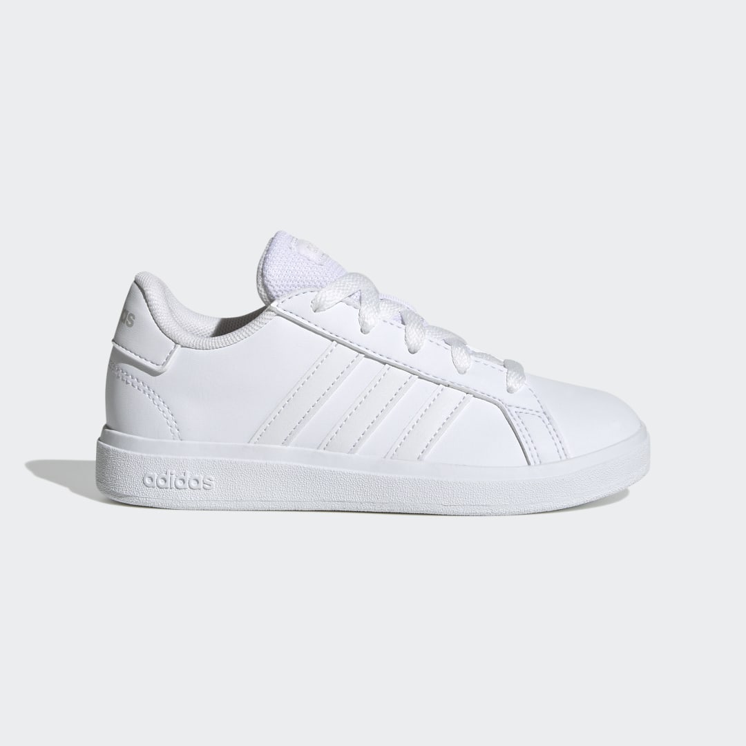 adidas Grand Court Lifestyle Tennis Lace-Up Shoes Lifestyle,Tennis 11K Kids White / Grey