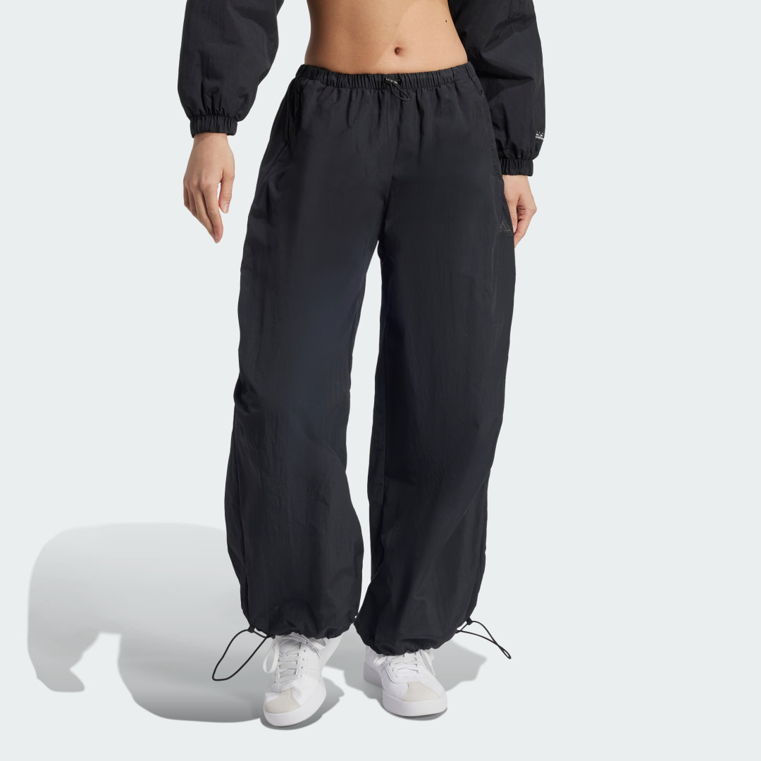 adidas City Escape Woven Parachute Pants Lifestyle A/XS Women Black