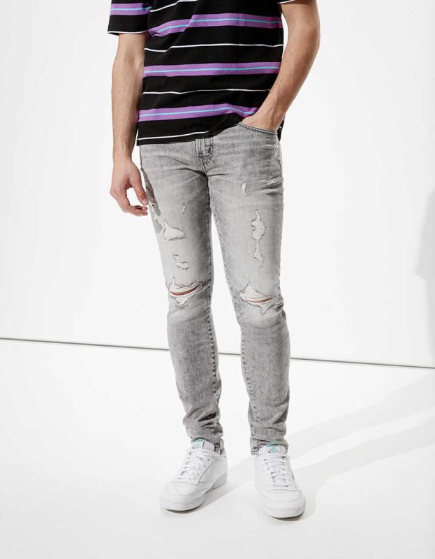 AE AirFlex+ Ripped Skinny Jean - Lightning Gray, 30 X 30 