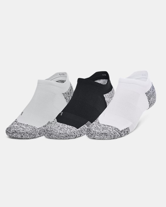 UA ArmourDry® Pro Unisex 3-Pack No Show Socks