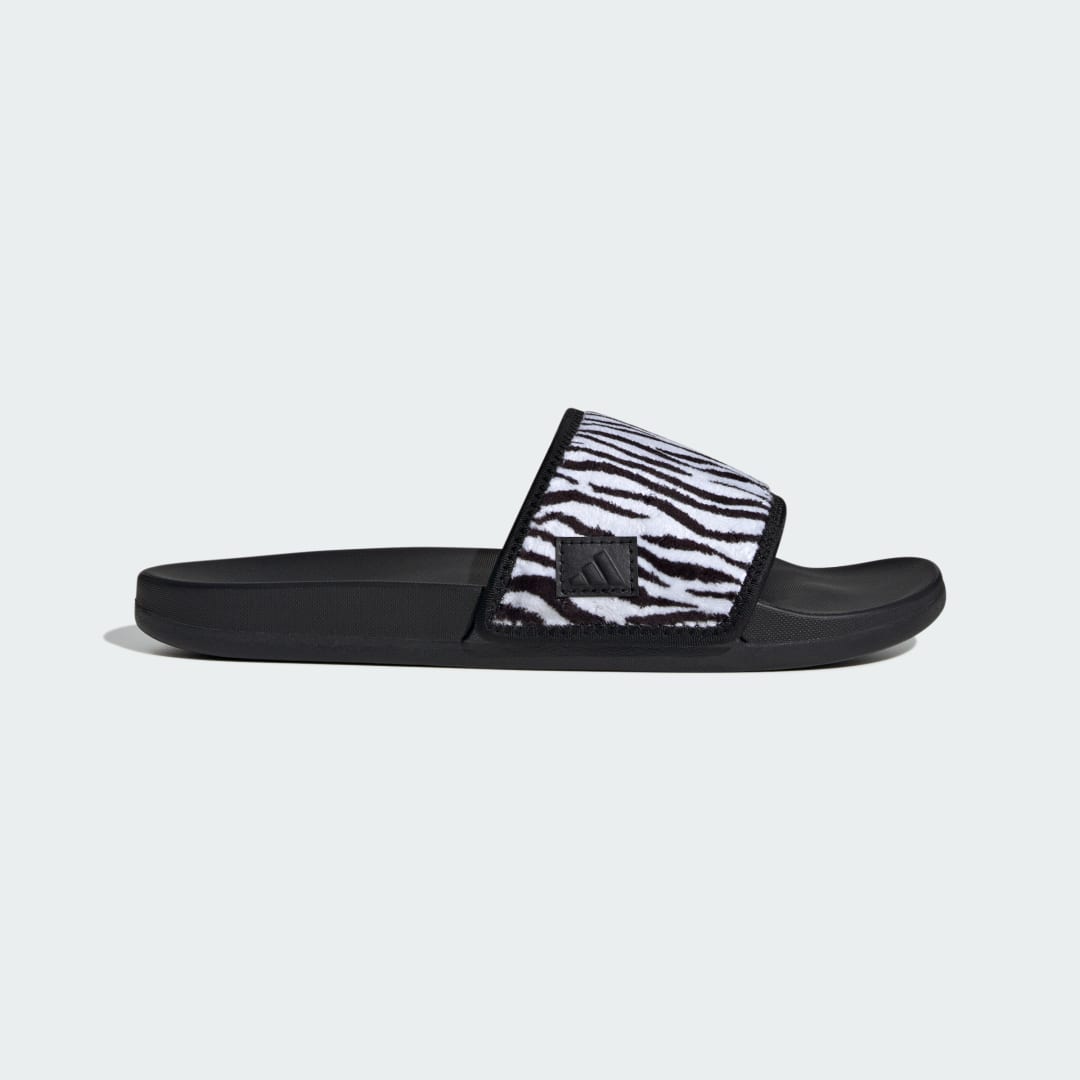 adidas Adilette Comfort Slides Lifestyle,Swimming 17 UK Unisex Black / White / Black