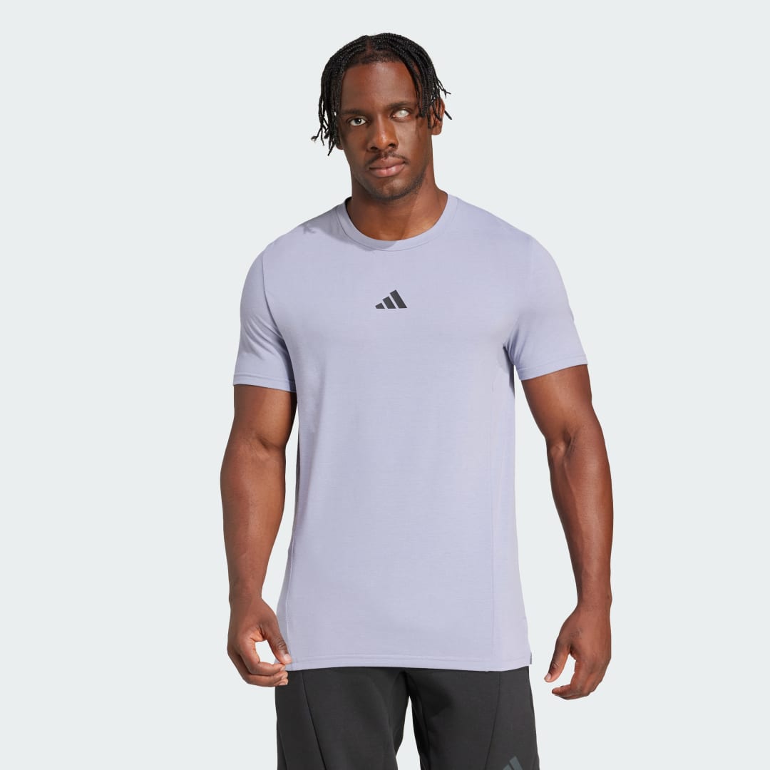 adidas Designed for Training Workout Tee Training XS/S Men Silver Violet
