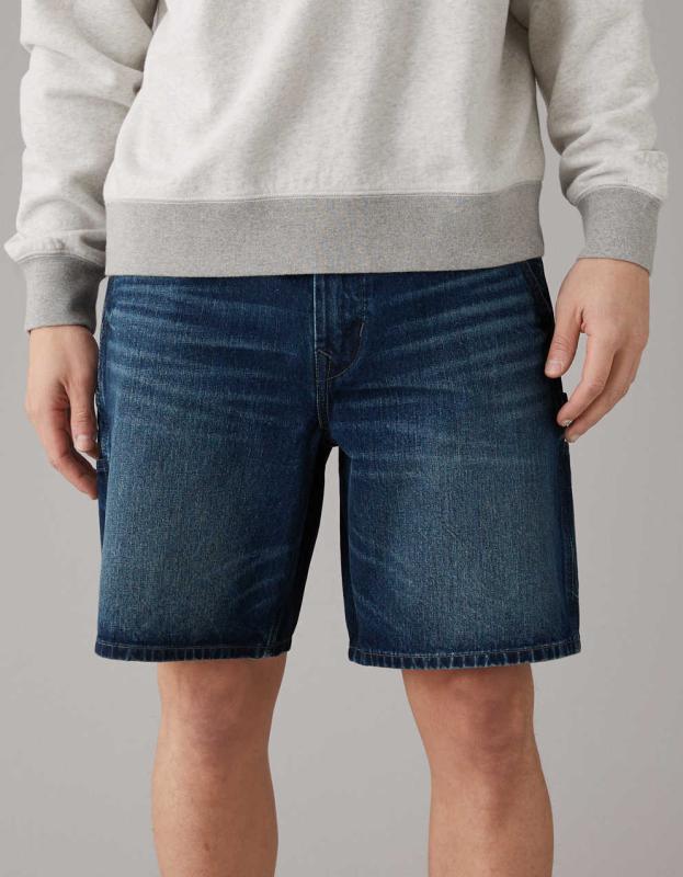 AE 9" Denim Carpenter Short - Dark Indigo, 34 