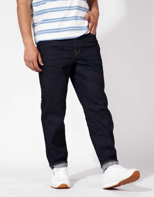 AE AirFlex+ Cropped Loose Fit Jean - Dark Wash, 32W x 30L 