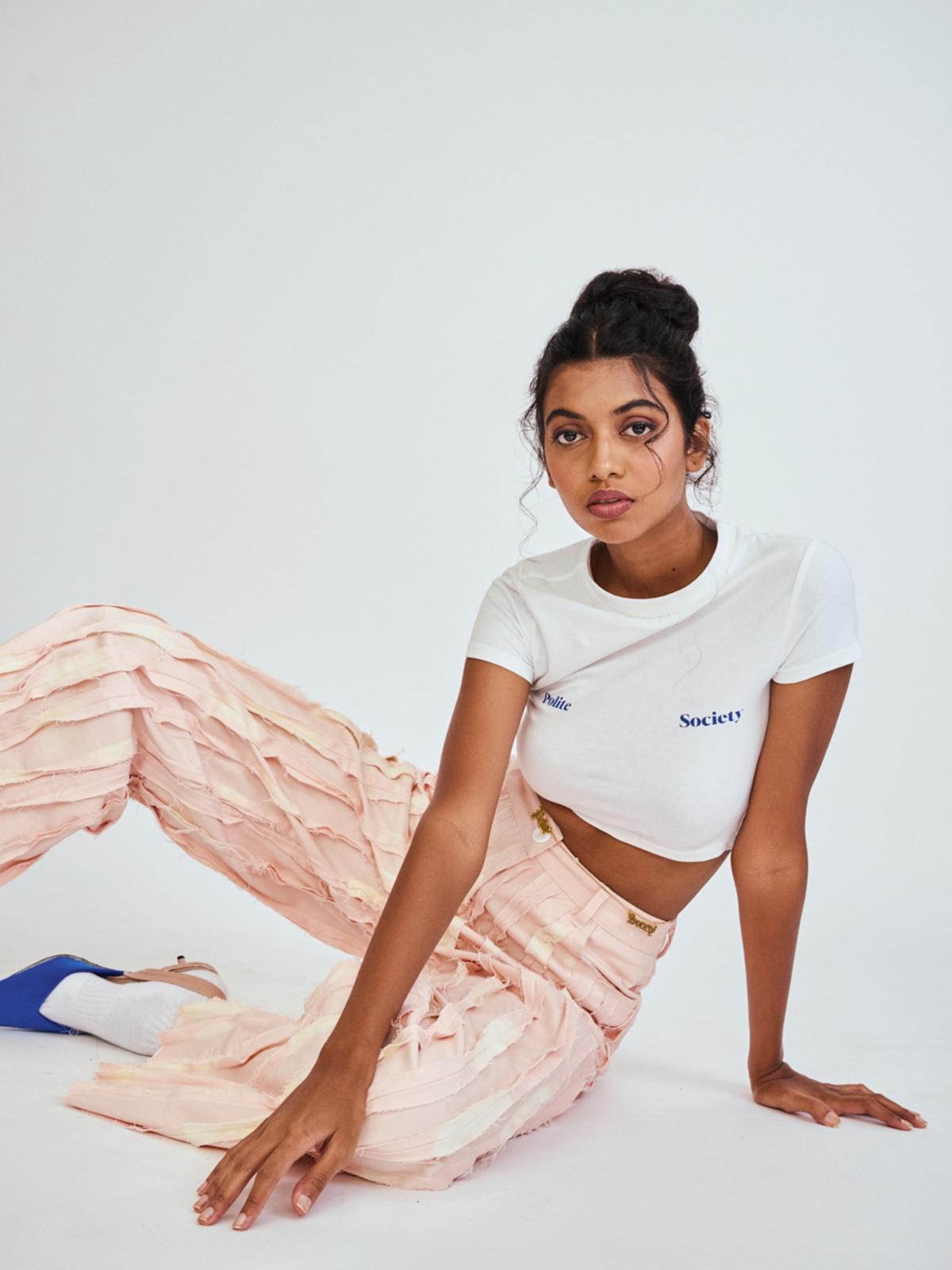 Polite Crop Tee - White Polite Crop Tee - White