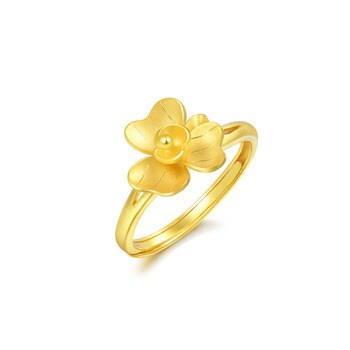 'Floral' 999.9 Gold Ring