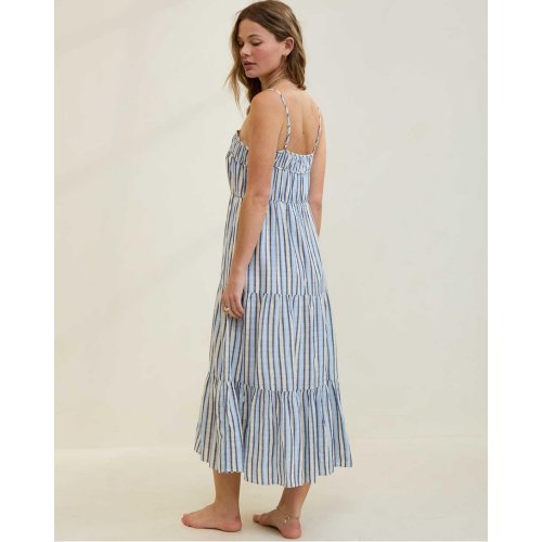 Aerie Striped Tiered Maxi Dress