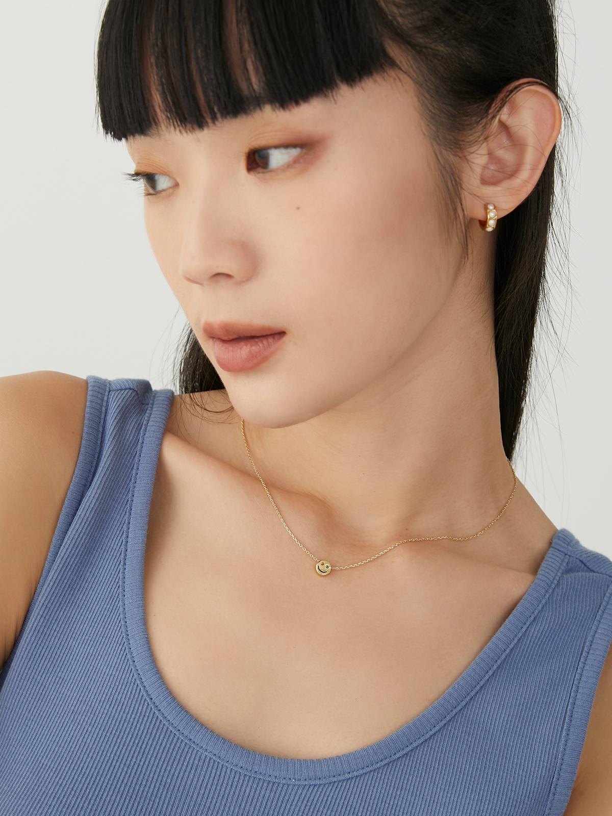 Smiley Necklace - Gold