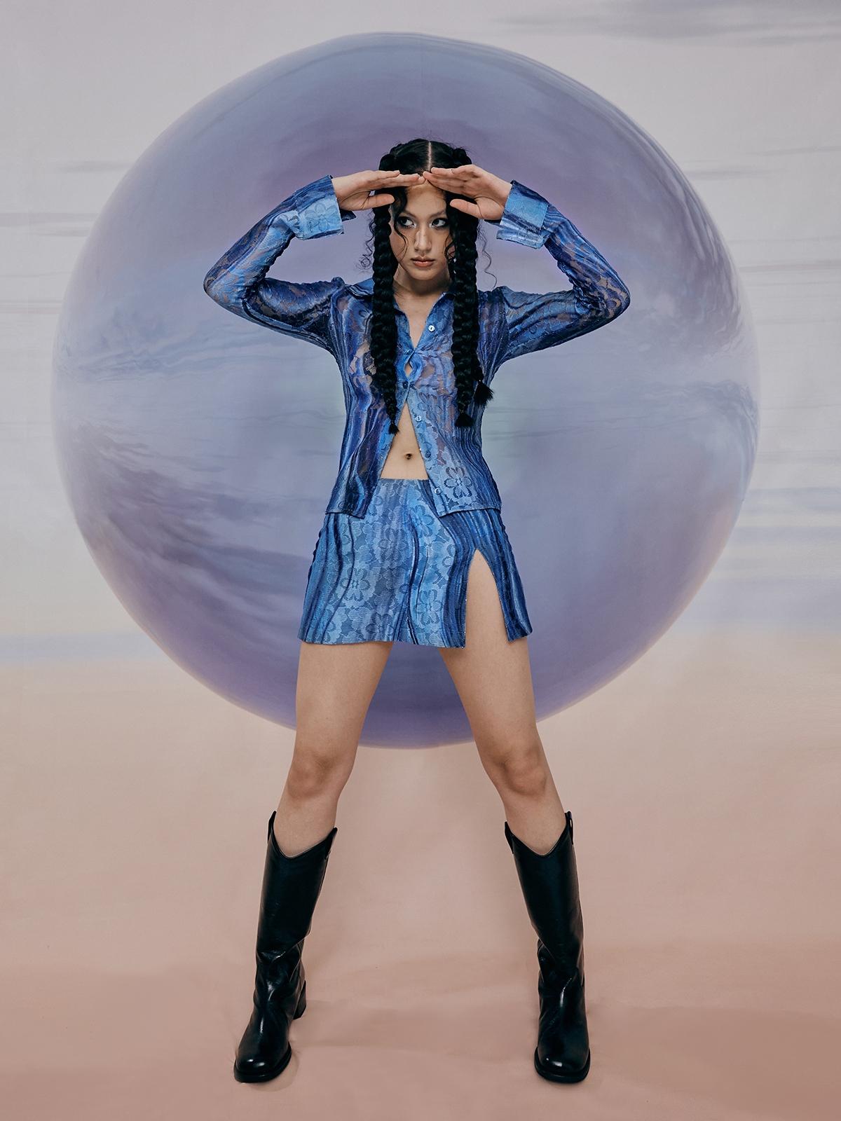 Aurora Blouse-  Blue