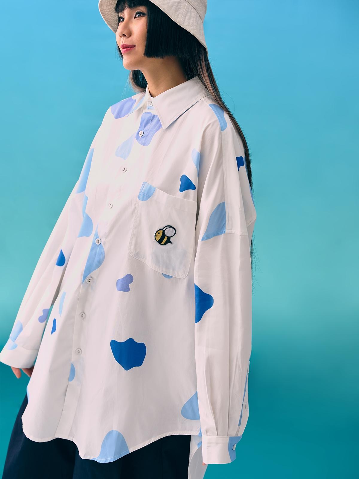 Cow Print Shirt - White