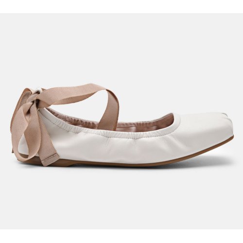  Lexa Leather Ballerina Flats - Chalk 