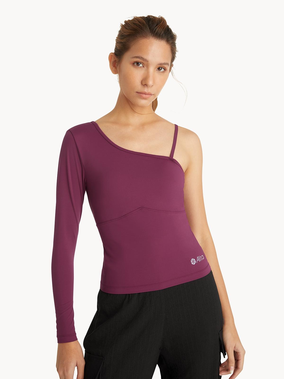 Asymmetric One Shoulder Top - Magenta