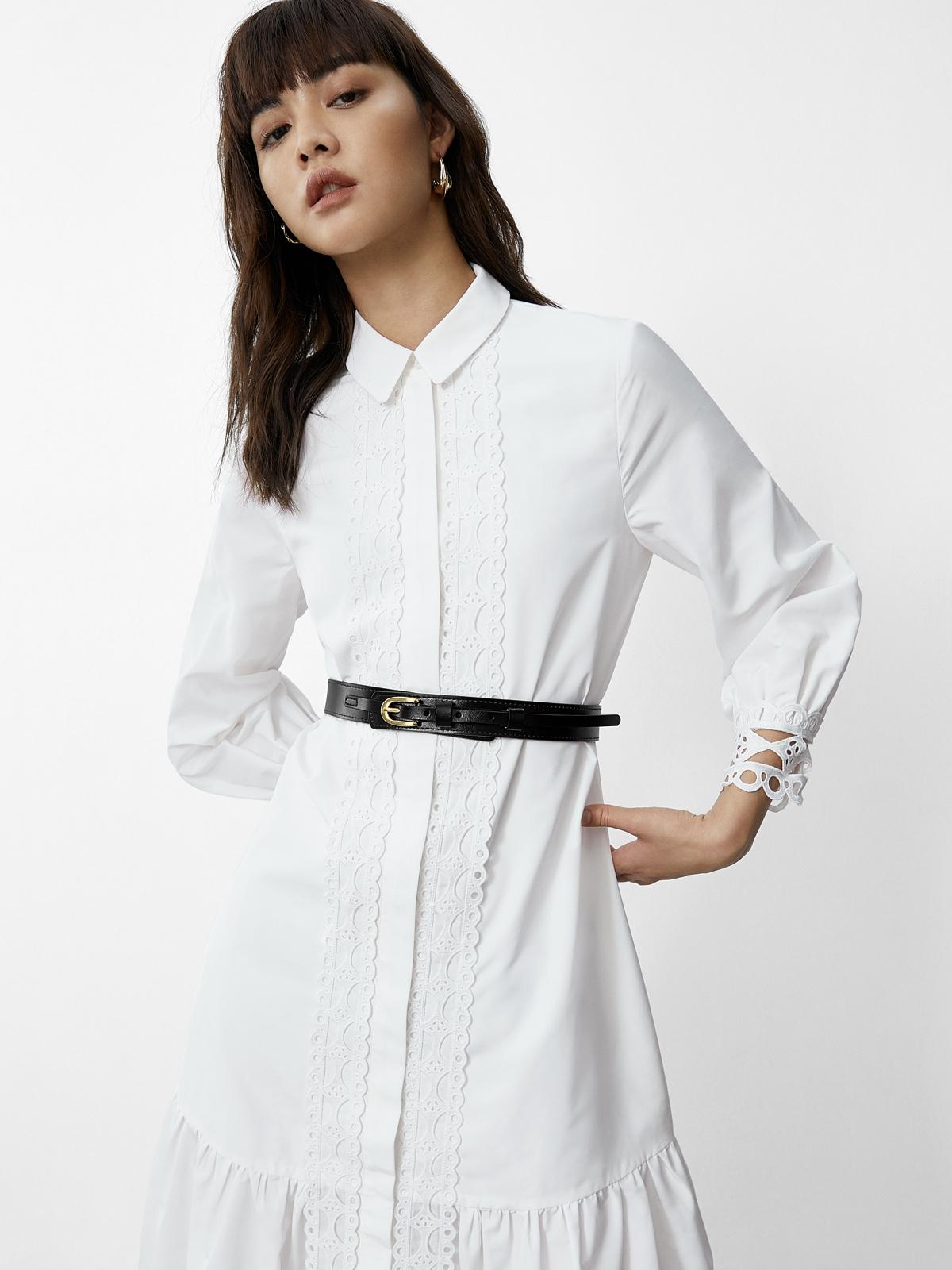 Skinny Layered Belt - Black