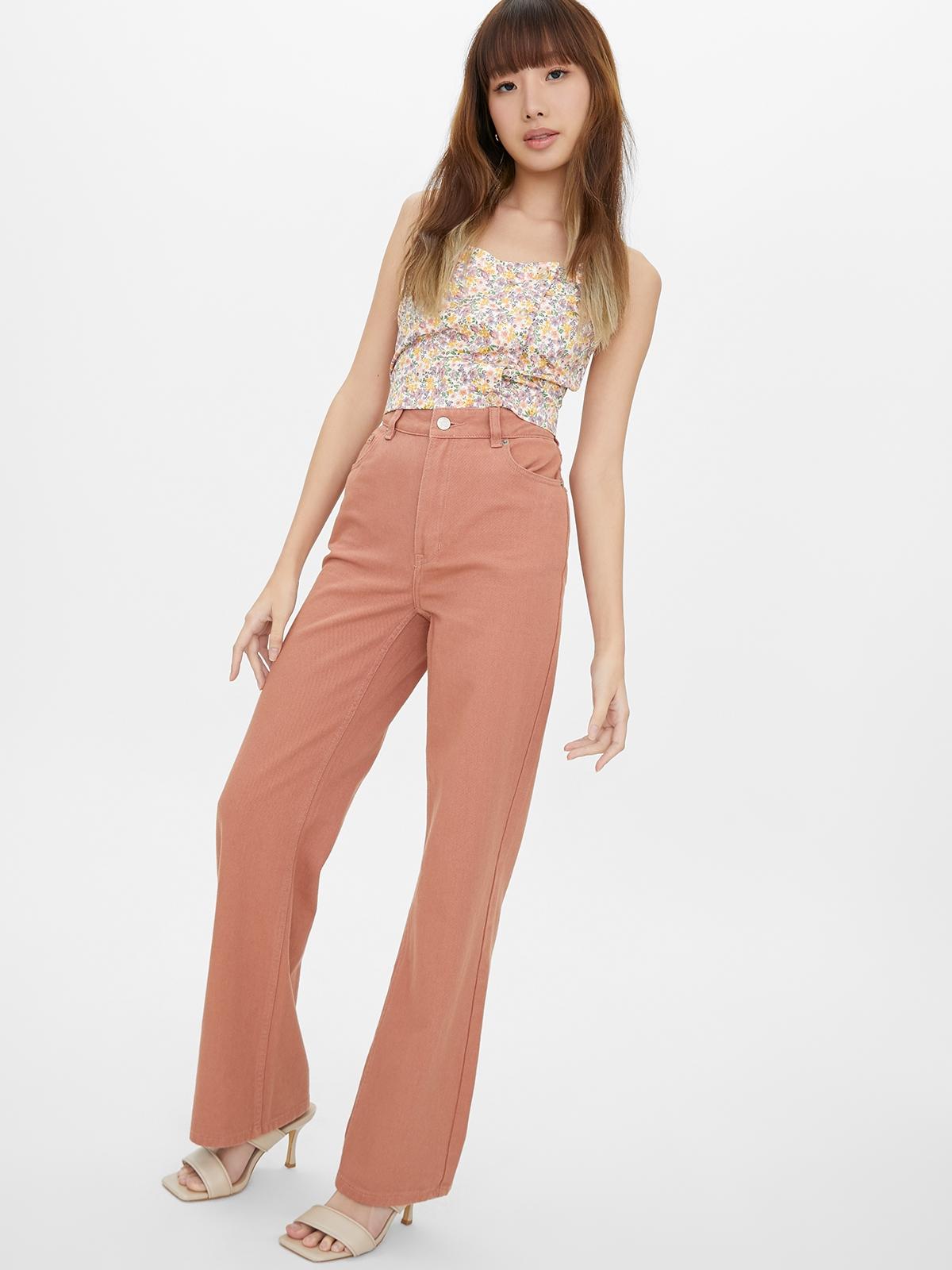 Sustainable Floral Print Sleeveless Crop Top - Purple Sustainable Floral Print Sleeveless Crop Top - Purple