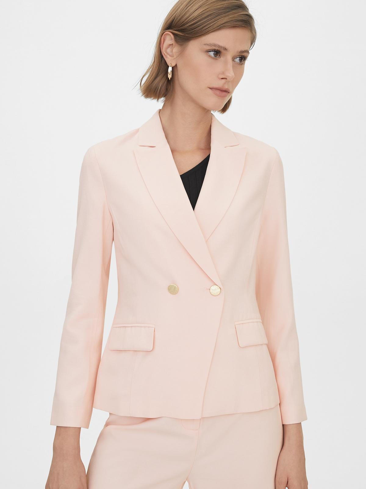 Double Button Blazer - Pink