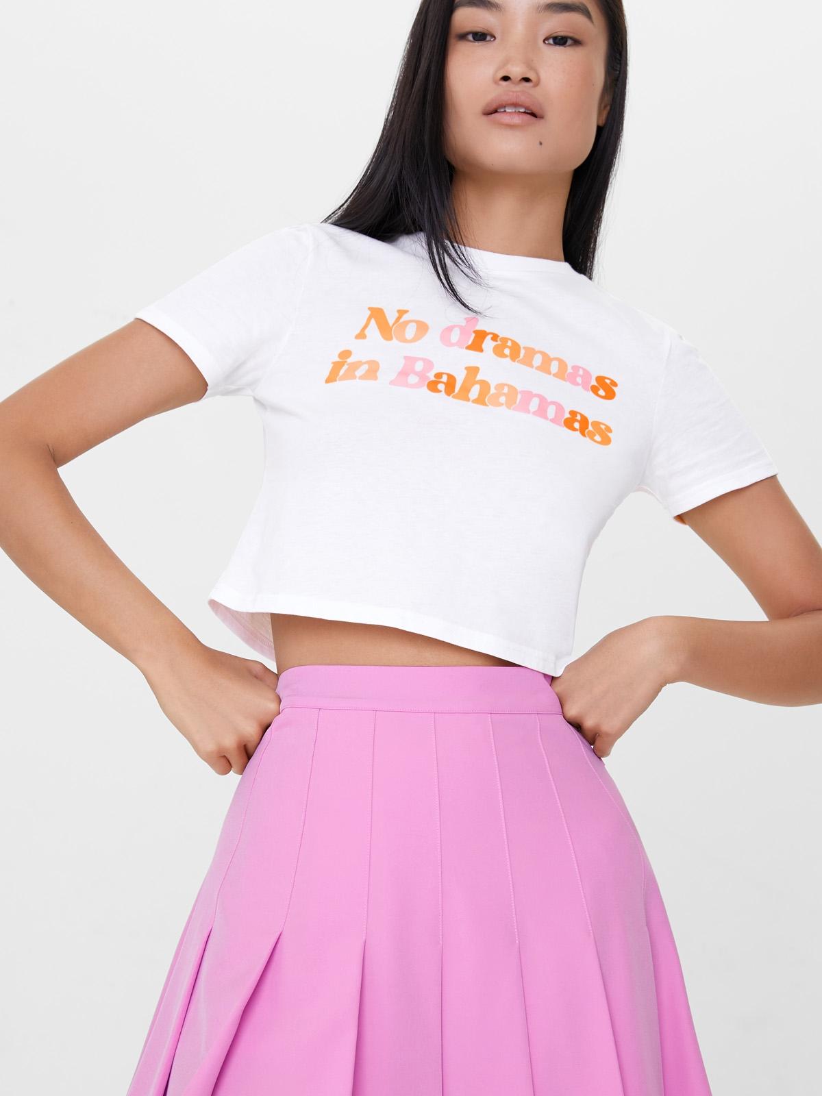 No Dramas In Bahamas Graphic Tee - White