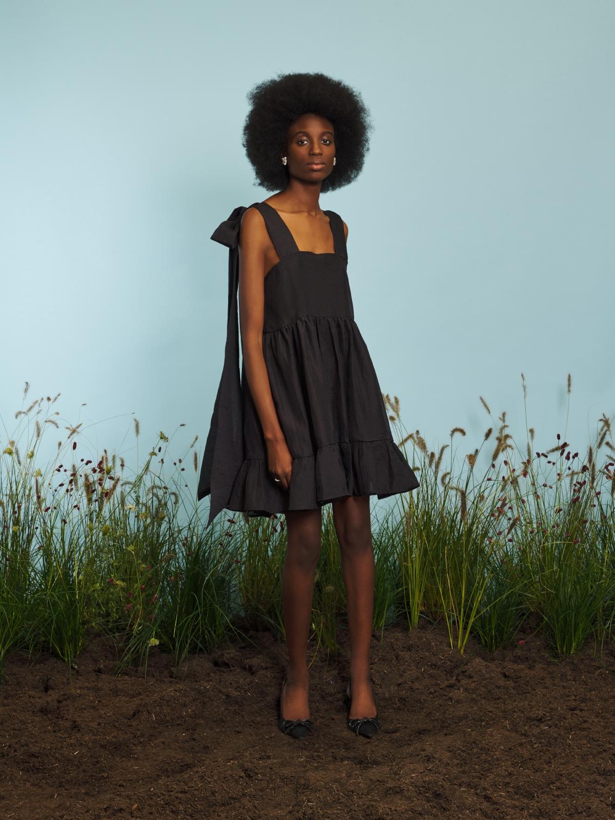 Lemon Balm Mini Dress - Black