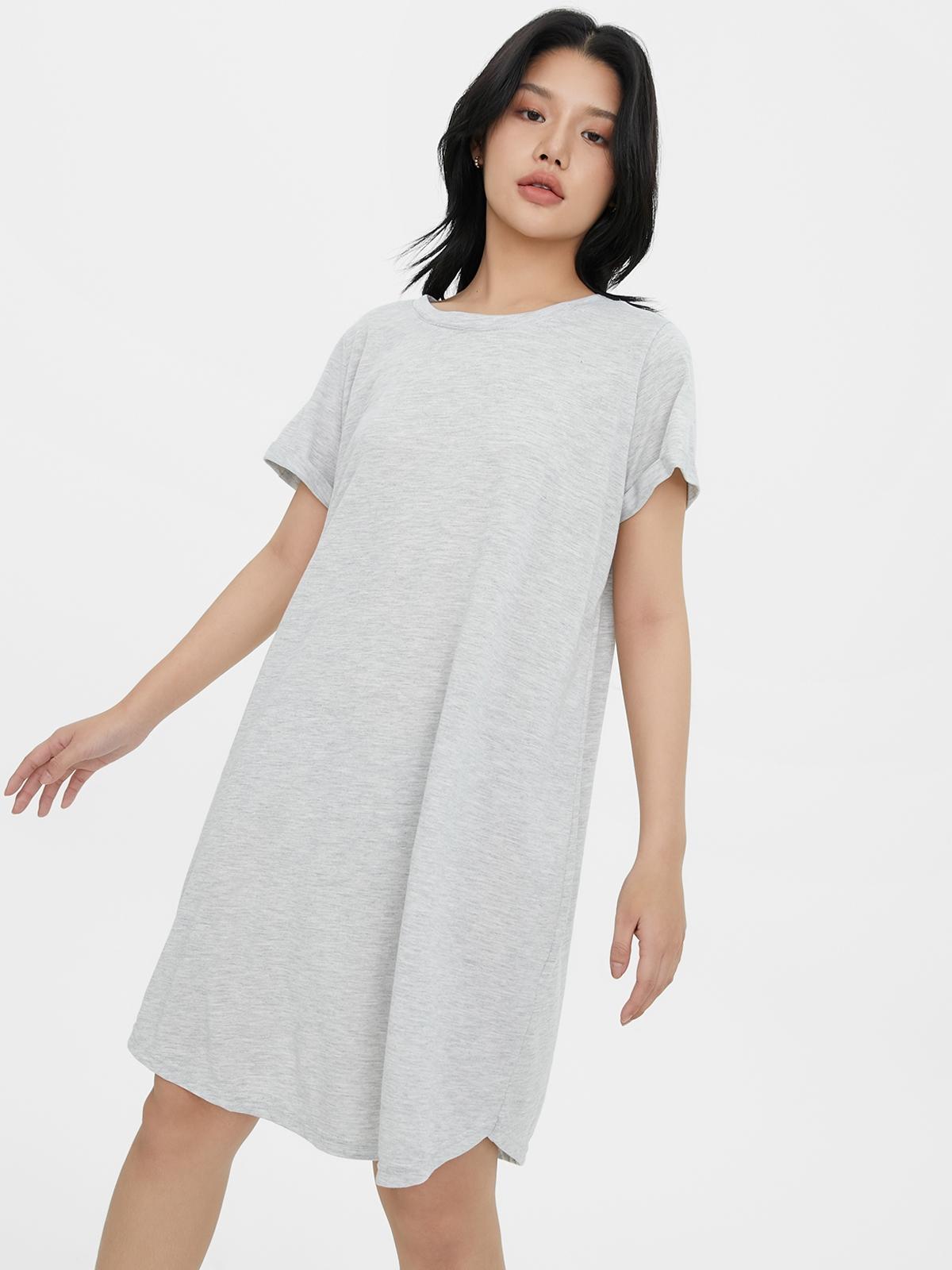 Tina T-Shirt Dress - Light Grey Marle Tina T-Shirt Dress - Light Grey Marle