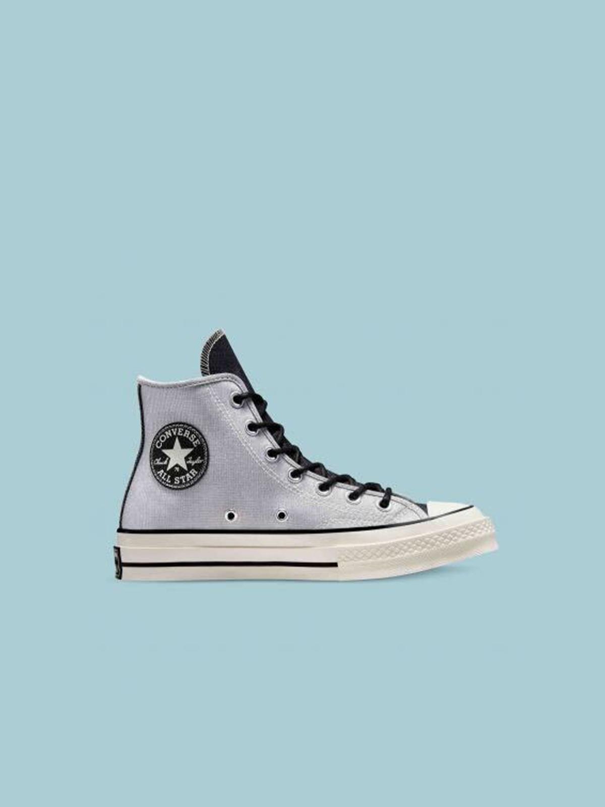 Converse Hi Chuck 70 Sneakers - Silver/Black/Egret