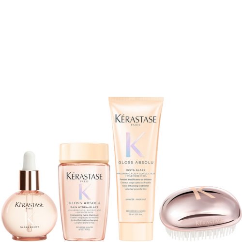 Kerastase Glaze Drops with Shampoo 80ml, Conditioner 75ml and Exclusive Brush