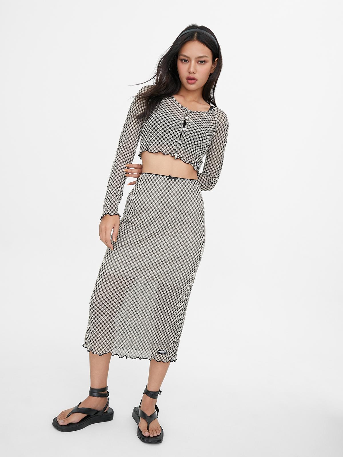 Magpie Robin X Clover Skirt - Beige