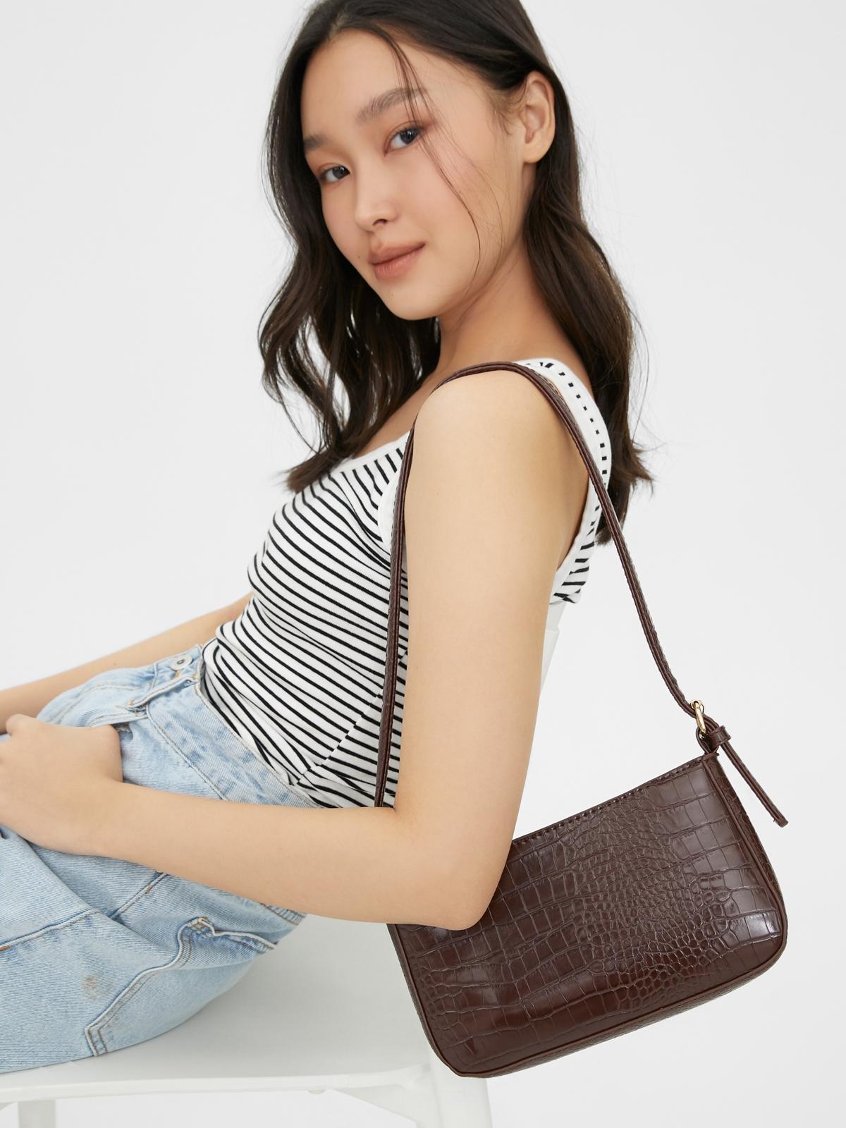 Lexi Underarm Bag - Brown