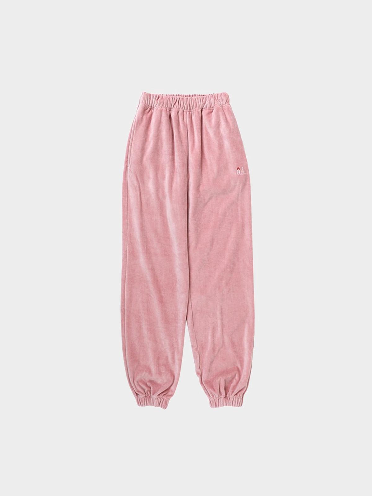Another A x Velour Jogger Pants - Light Pink