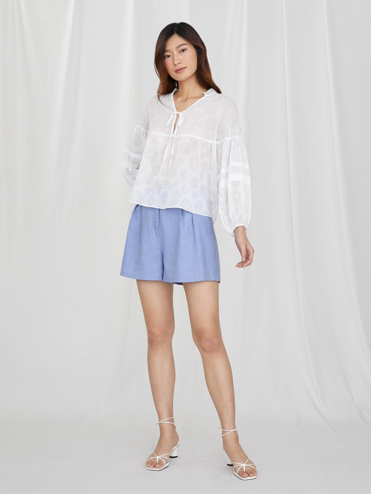 Purpose Pleated Shorts - Blue