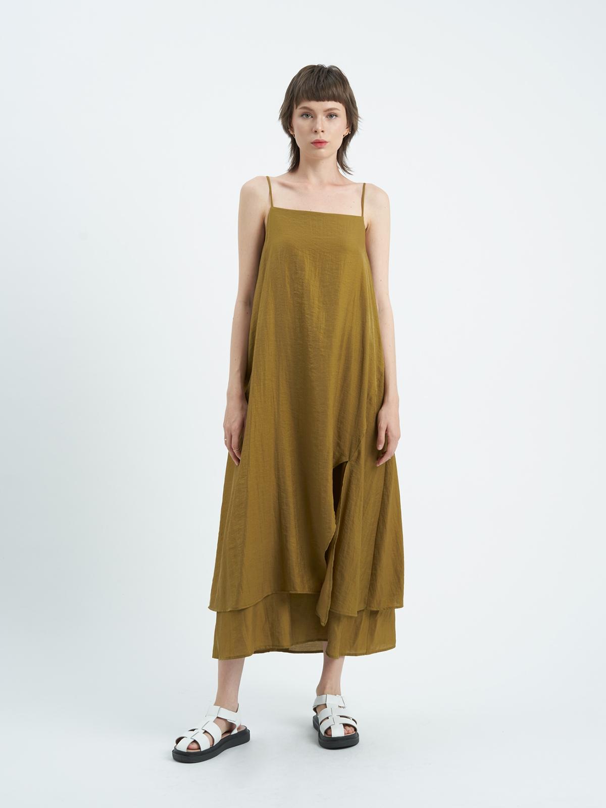 Olivia Slip Dress - Olive