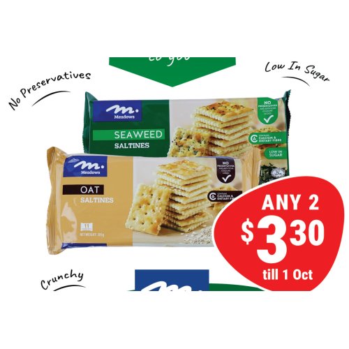 Saitime Assorted Cream Crackers (196g–286g)