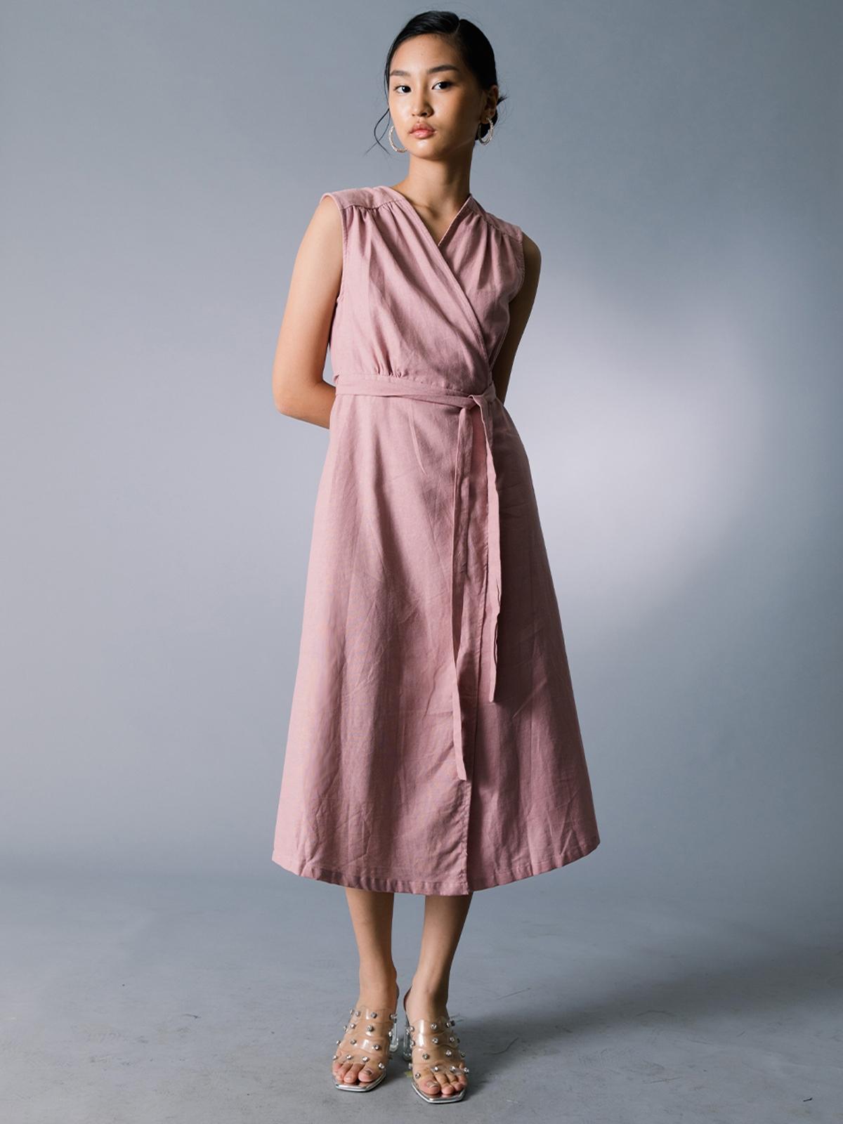 Maggie Wrap Dress - Pink