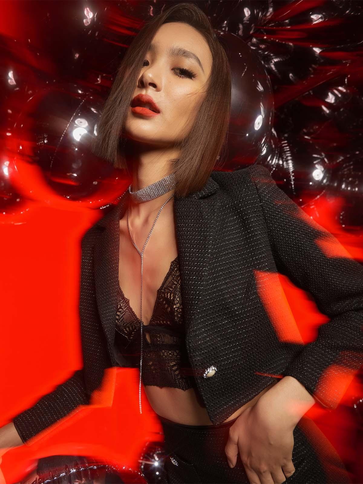 Cropped Blazer - Black