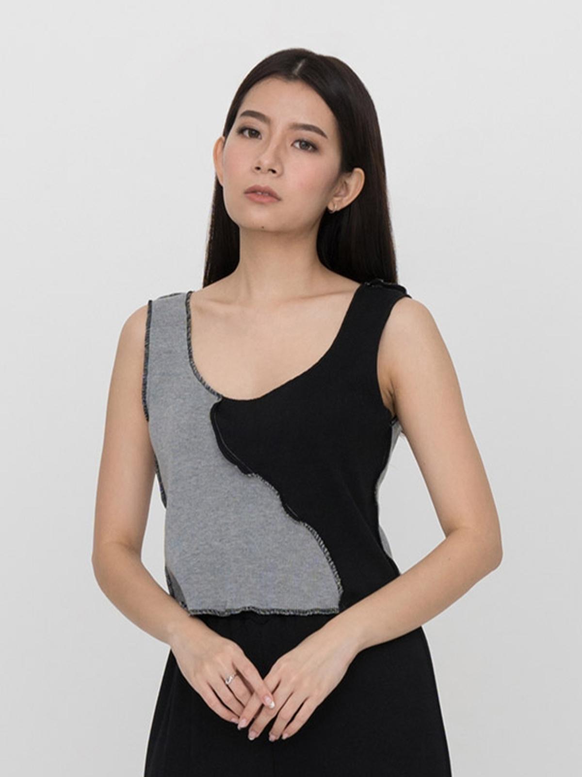 Octo Tank Top - Black/Grey