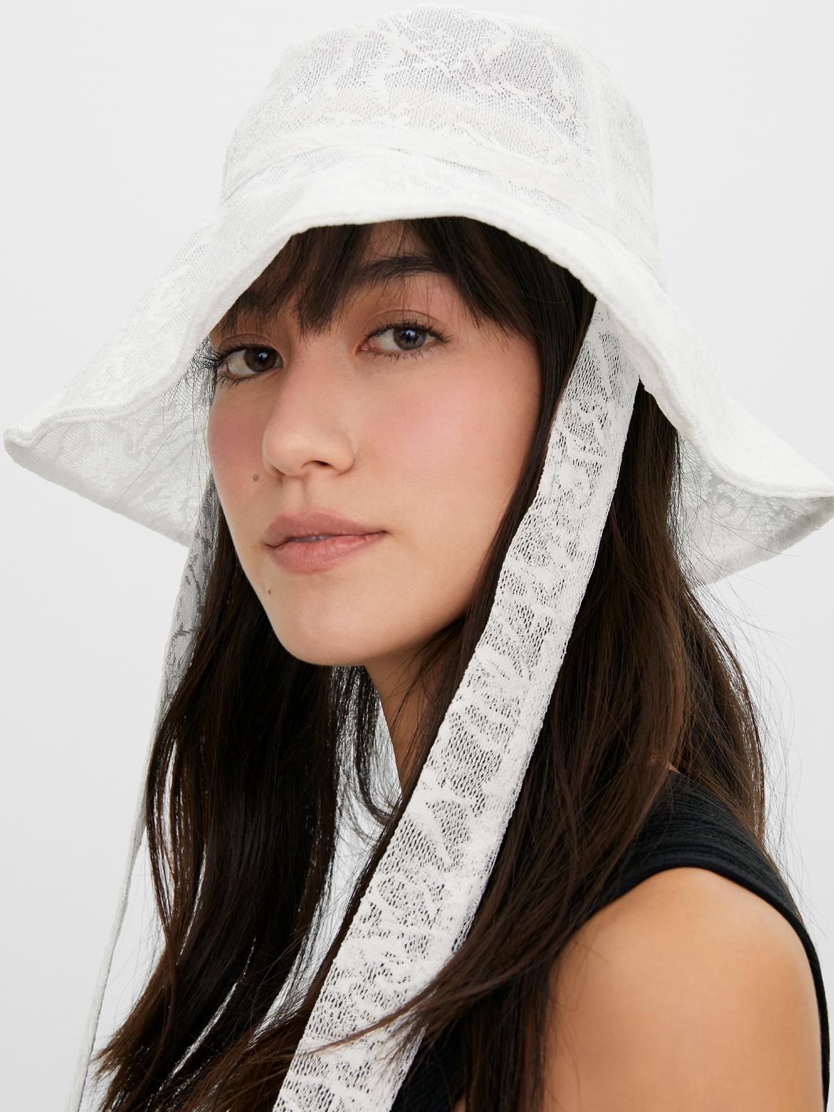 Lace Sun Hat - White