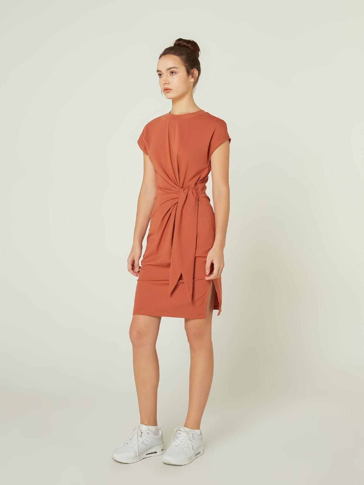 Twis Dress - Rust