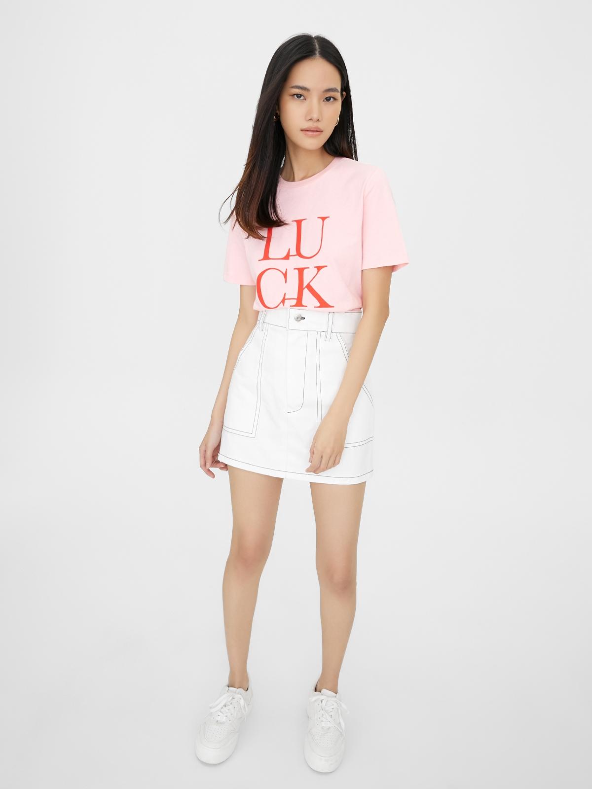 Sustainable Luck Graphic Tee - Pink