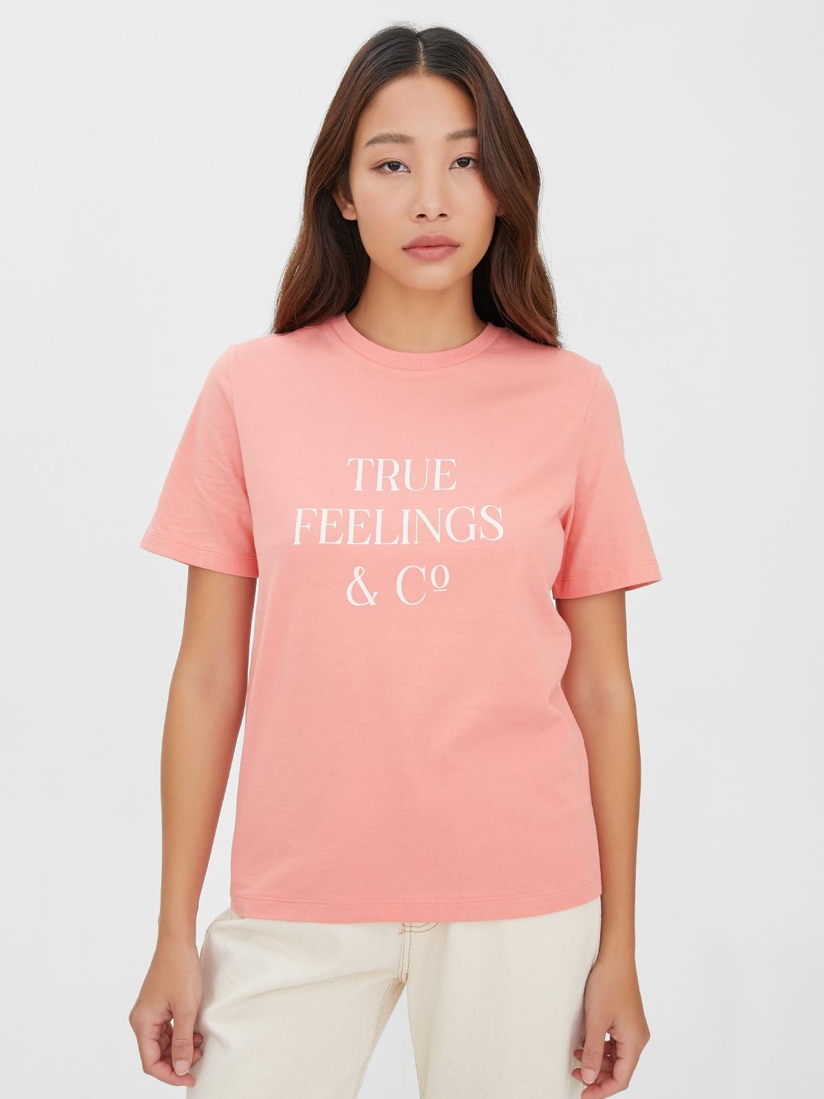 True Feelings & Co Graphic Tee - Pink