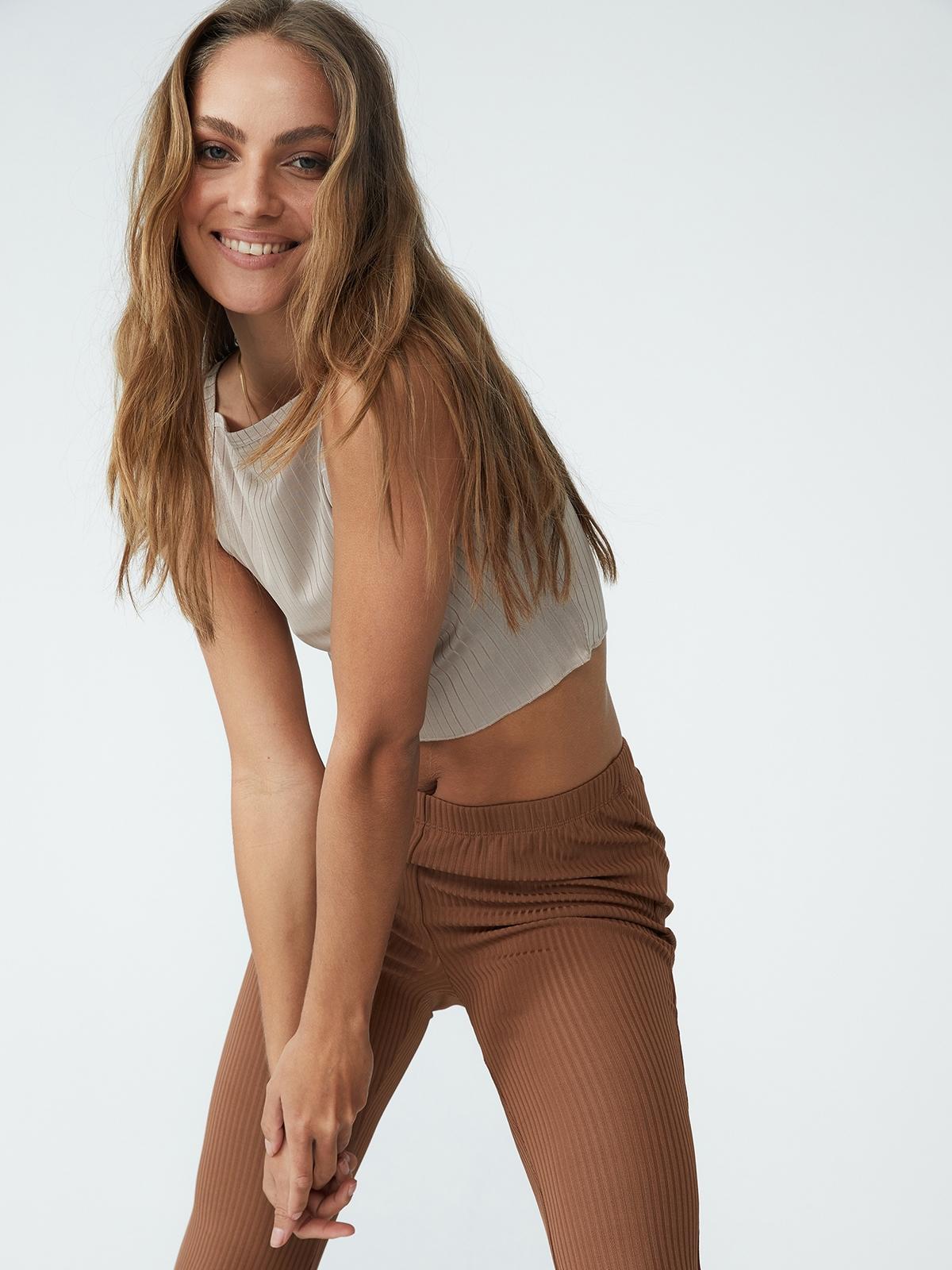 Soho Hight Straight Neck Cami - Latte