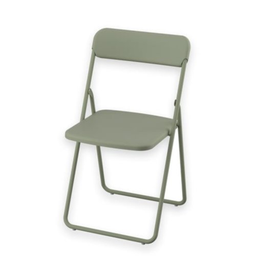 VIHALS Folding chair, green - 4 pieces