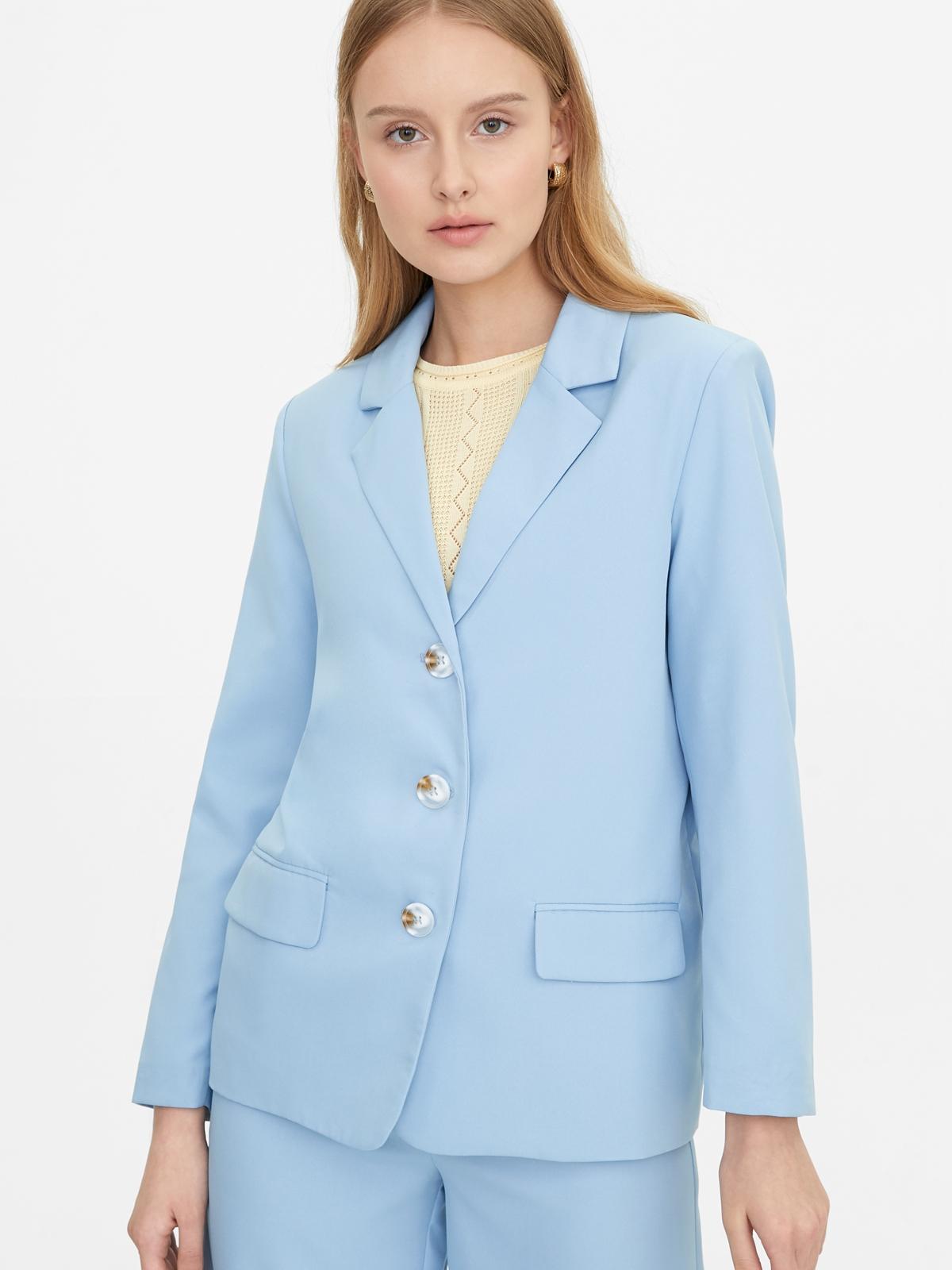 Triple Button Blazer - Blue