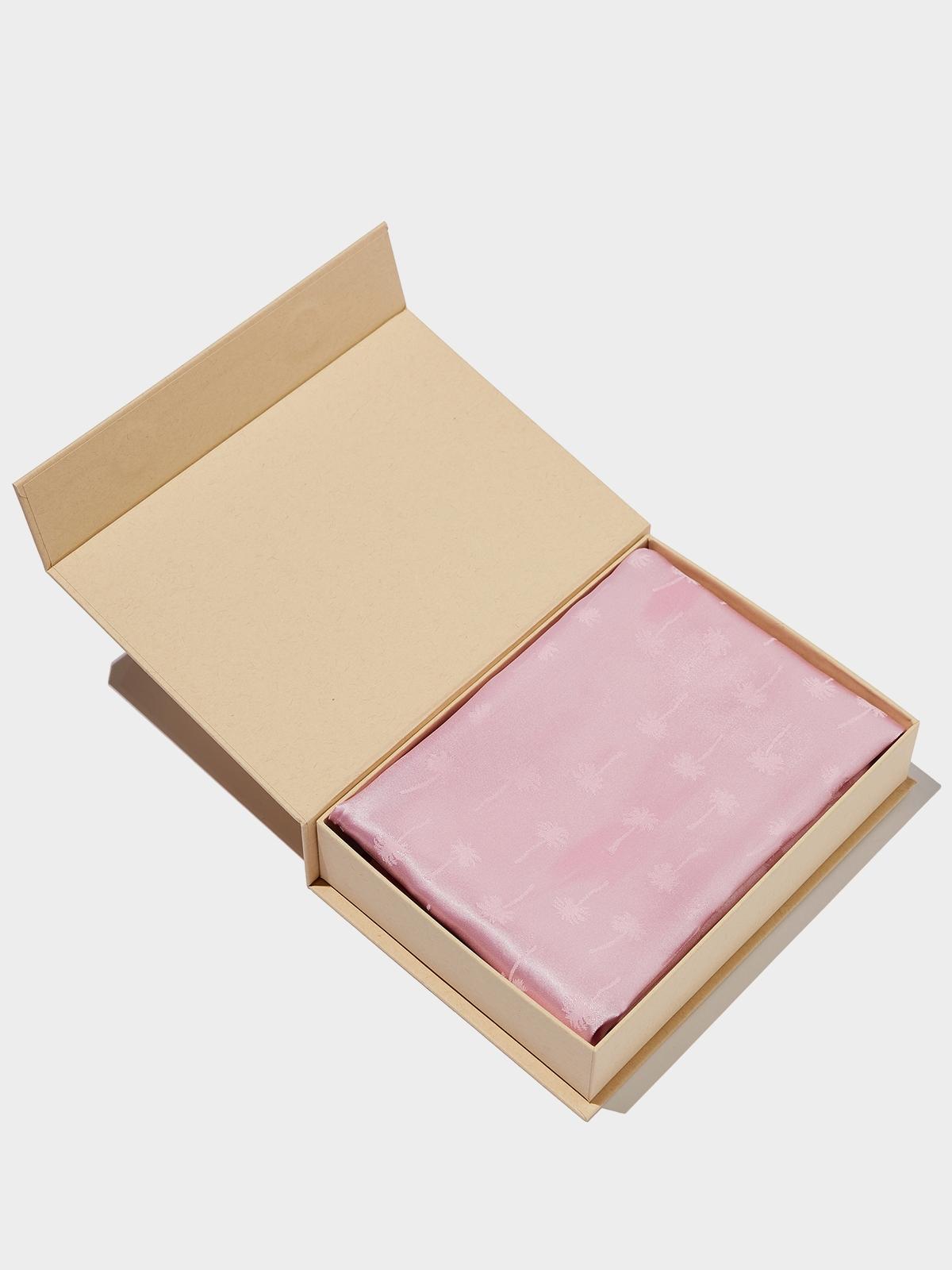 Satin Pillow Slip Duo - Cotton Candy Island Palms