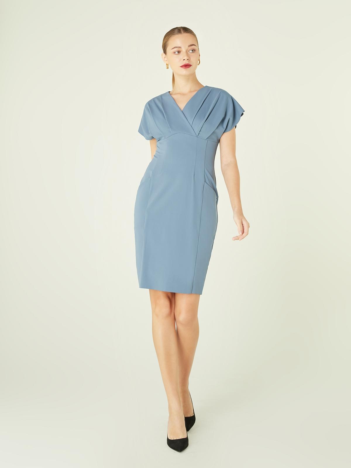 Flow Dress - Dove Blue